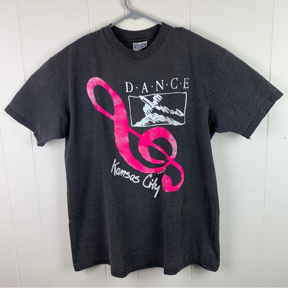 Vintage Hanes Beefy T Shirt Single Stitch Kansas City Dance Faded Men’s XL